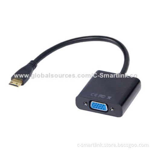 Mini HDMI to VGA Adapter, 0.15m